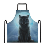 Moonlight Wolf Print Apron