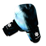 Moonlight Wolf Print Boxing Gloves