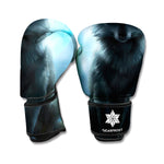 Moonlight Wolf Print Boxing Gloves