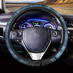 Moonlight Wolf Print Car Steering Wheel Cover