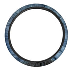 Moonlight Wolf Print Car Steering Wheel Cover