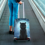 Moonlight Wolf Print Luggage Cover