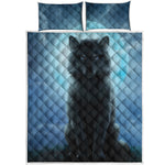 Moonlight Wolf Print Quilt Bed Set
