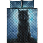 Moonlight Wolf Print Quilt Bed Set