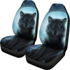 Moonlight Wolf Print Universal Fit Car Seat Covers