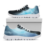 Moonlight Wolf Print White Sneakers