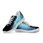 Moonlight Wolf Print White Sneakers