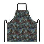 Mosaic Patchwork Pattern Print Apron