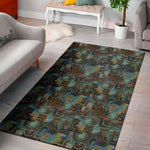 Mosaic Patchwork Pattern Print Area Rug