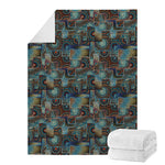 Mosaic Patchwork Pattern Print Blanket