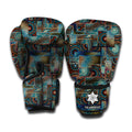 Mosaic Patchwork Pattern Print Boxing Gloves