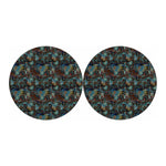 Mosaic Patchwork Pattern Print Car Coasters