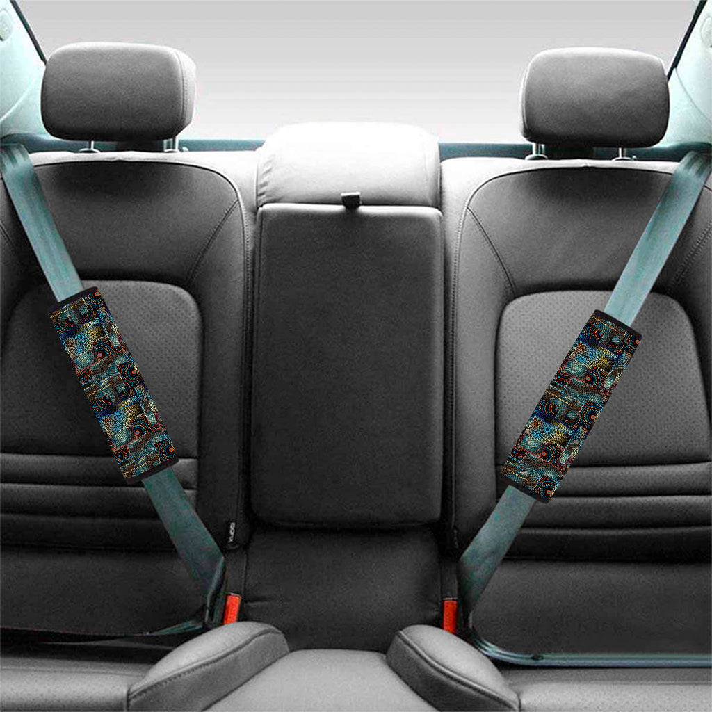Mosaic Patchwork Pattern Print Car Seat Belt Covers