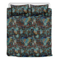 Mosaic Patchwork Pattern Print Duvet Cover Bedding Set
