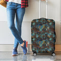 Mosaic Patchwork Pattern Print Luggage Cover