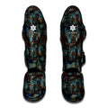 Mosaic Patchwork Pattern Print Muay Thai Shin Guards