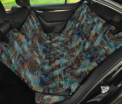 Mosaic Patchwork Pattern Print Pet Car Back Seat Cover