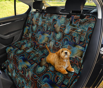 Mosaic Patchwork Pattern Print Pet Car Back Seat Cover