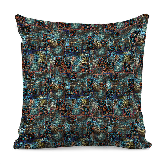 Mosaic Patchwork Pattern Print Pillow Cover