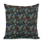 Mosaic Patchwork Pattern Print Pillow Cover