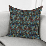 Mosaic Patchwork Pattern Print Pillow Cover