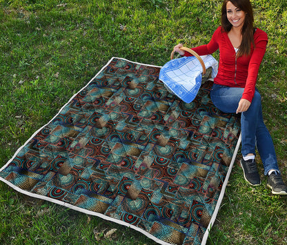 Mosaic Patchwork Pattern Print Quilt