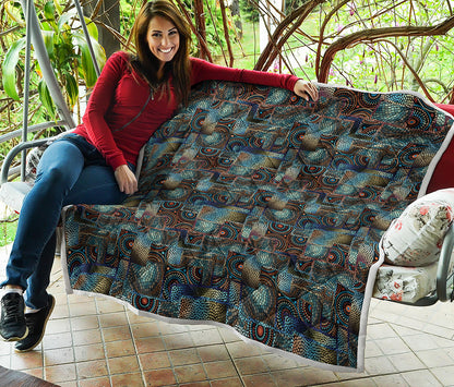 Mosaic Patchwork Pattern Print Quilt