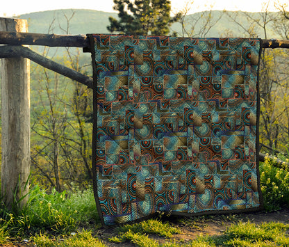 Mosaic Patchwork Pattern Print Quilt