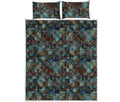 Mosaic Patchwork Pattern Print Quilt Bed Set