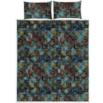 Mosaic Patchwork Pattern Print Quilt Bed Set