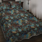 Mosaic Patchwork Pattern Print Quilt Bed Set
