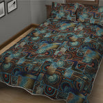 Mosaic Patchwork Pattern Print Quilt Bed Set