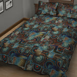 Mosaic Patchwork Pattern Print Quilt Bed Set
