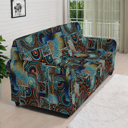 Mosaic Patchwork Pattern Print Sofa Cover
