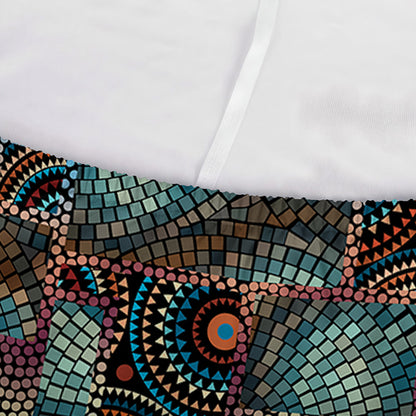 Mosaic Patchwork Pattern Print Sofa Cover