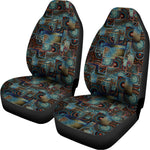 Mosaic Patchwork Pattern Print Universal Fit Car Seat Covers