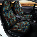 Mosaic Patchwork Pattern Print Universal Fit Car Seat Covers