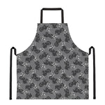 Motorcycle And Angel Pattern Print Apron
