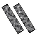 Motorcycle And Angel Pattern Print Car Seat Belt Covers