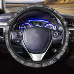 Motorcycle And Angel Pattern Print Car Steering Wheel Cover