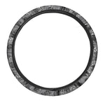 Motorcycle And Angel Pattern Print Car Steering Wheel Cover