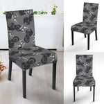 Motorcycle And Angel Pattern Print Dining Chair Slipcover