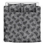 Motorcycle And Angel Pattern Print Duvet Cover Bedding Set