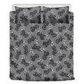 Motorcycle And Angel Pattern Print Duvet Cover Bedding Set