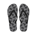 Motorcycle And Angel Pattern Print Flip Flops