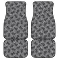 Motorcycle And Angel Pattern Print Front and Back Car Floor Mats