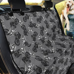 Motorcycle And Angel Pattern Print Pet Car Back Seat Cover