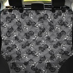 Motorcycle And Angel Pattern Print Pet Car Back Seat Cover