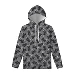 Motorcycle And Angel Pattern Print Pullover Hoodie