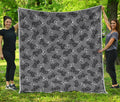 Motorcycle And Angel Pattern Print Quilt